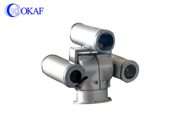 Drie Sensor Pan Tilt Thermal Camera, Lange afstandip Veiligheidscamera/Toezichtcamera