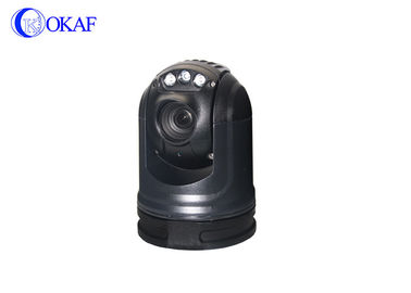 Camera van 360 Graad de Op een voertuig gemonteerde Ptz, Hoge snelheid van de de Koepelcamera van IP66 de Zwarte Ip