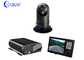Full HD 1080P voertuig / robot gemonteerde CCTV beveiliging mobiele PTZ camera