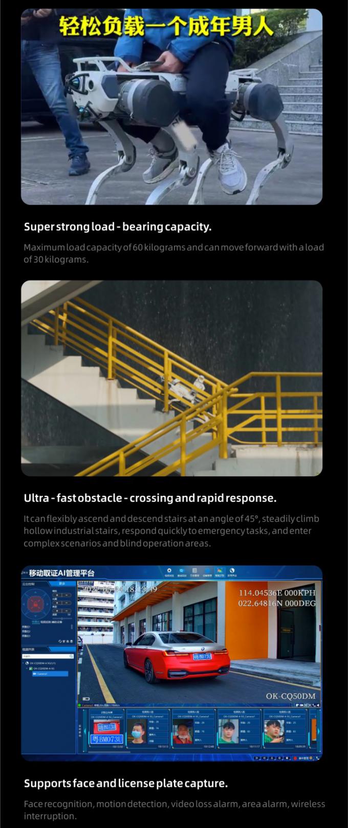 OKAF AI-bewaking Autonoom beveiligingspatrouillerobot Industrieel bewakingsrobot Hond Slimme beveiligingsrobot 3