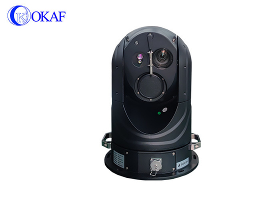 Lang bereik thermische beeldcamera CCTV-bewaking PTZ-camera Onverkoelde detector 25 ~ 75 mm