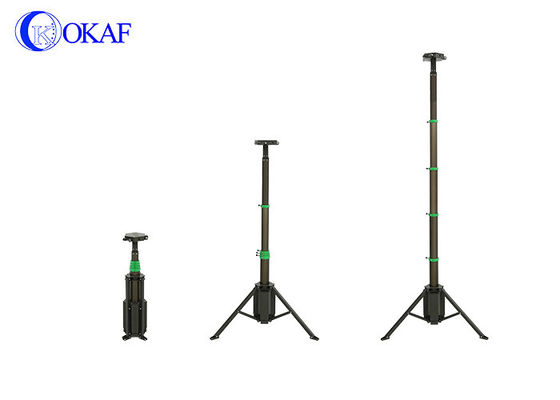 Handmatig tillen Draagbare Powerbank Stativop Opvouwbaar Telescopisch mast met batterij