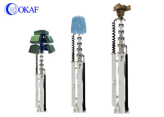 Zwaargewicht 100 kg Nutteloadgewicht Hydraulische telescopische mast Radar Antenne Stripod Telescopische mast