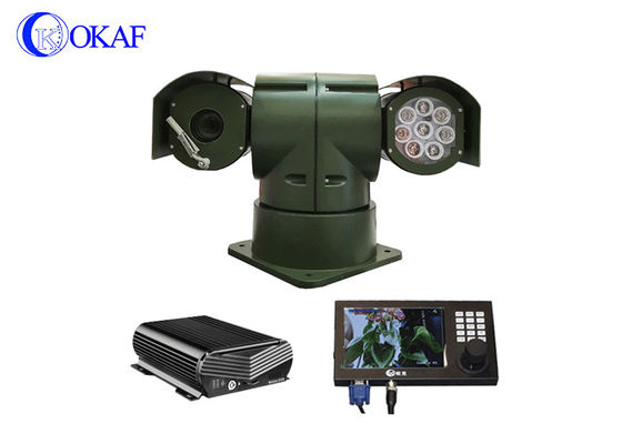 RS485 Voertuig gemonteerde mobiele PTZ-camera 2.0MP 20x 25x Optische zoom