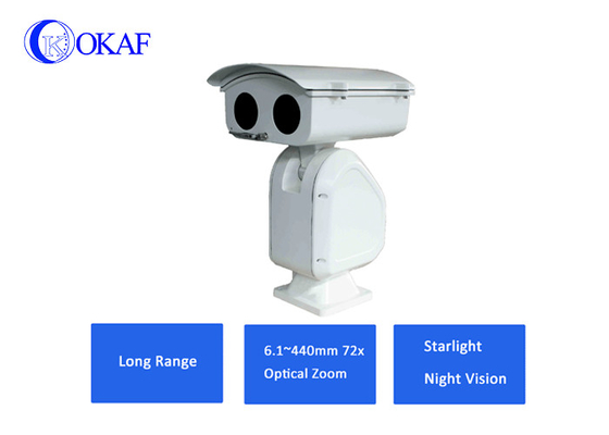 De Optische zoomfunctiesptz Camera van het sterrelichtniveau 72x met 6.1mm - 440mm Lens