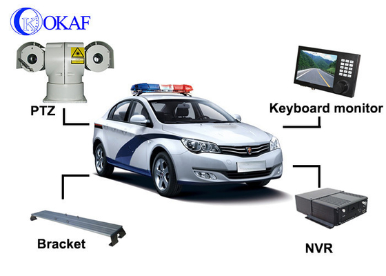 Full HD Laser Vehicle PTZ Camera, Mobiele Auto PTZ Camera 300m Nachtzicht