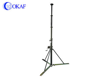 Telescopische mast paal 5m Crank Up Communicatietoren Strijkpot mast