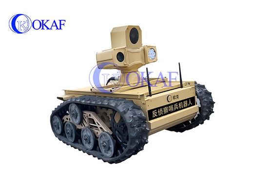 Gecontroleerd Chassis Robot Intelligente AI PTZ camera Veiligheid Robot patrouille