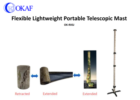 Flexibele Lichtgewicht Draagbare Telescopische Mast Antenne Mast Paal